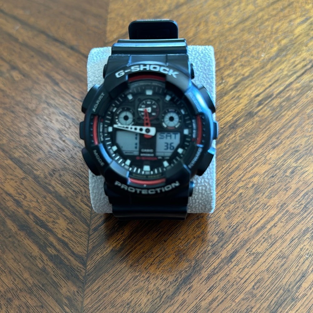 Casio G-Shock Black and Red Watch